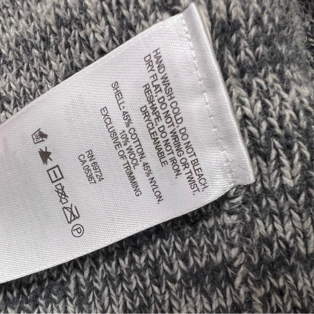 Columbia cardigan knitted heathered grey flowy with pockets warm cozy - Picture 8 of 8